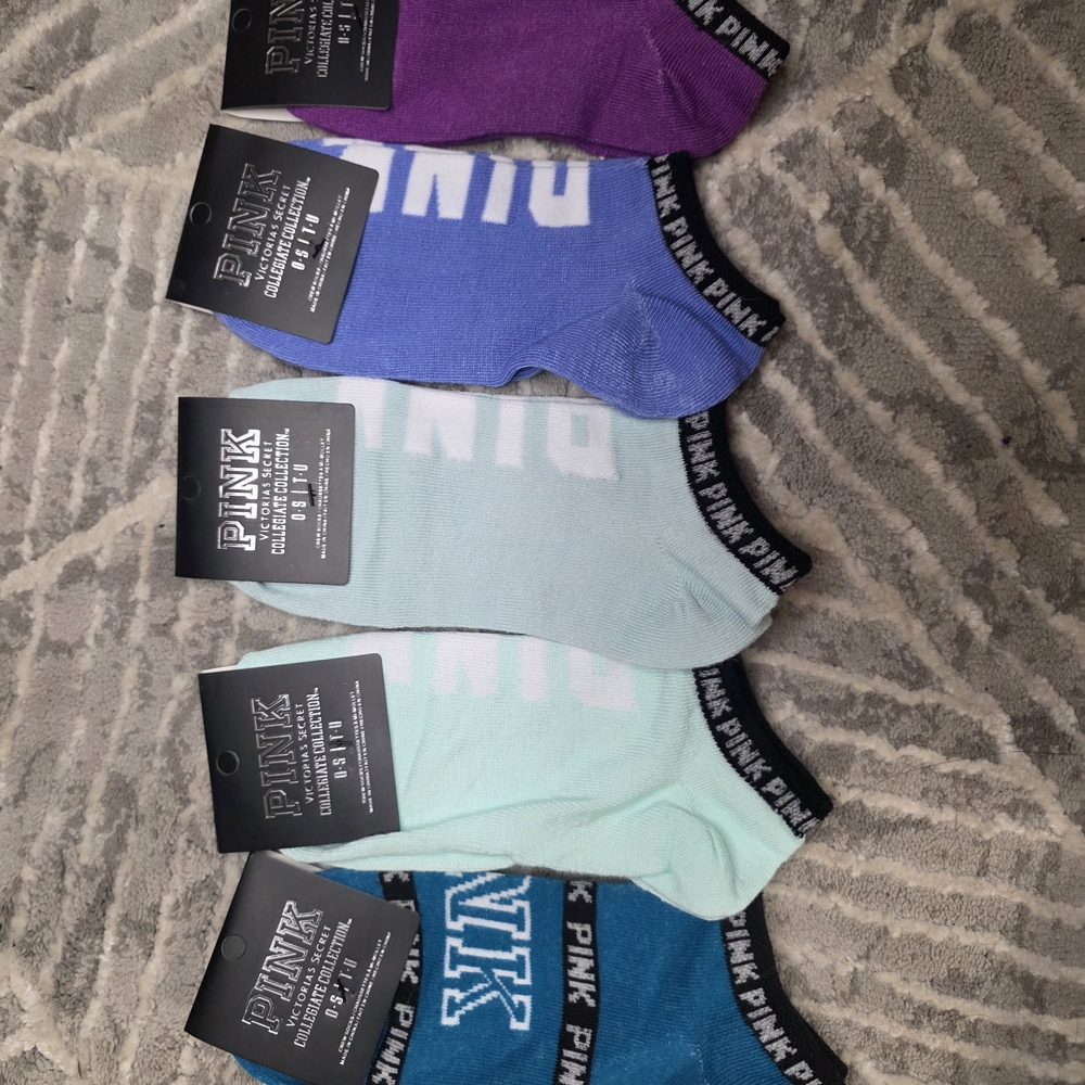 PINK Victoria's Secret Men's Colorful Ankle Socks Set